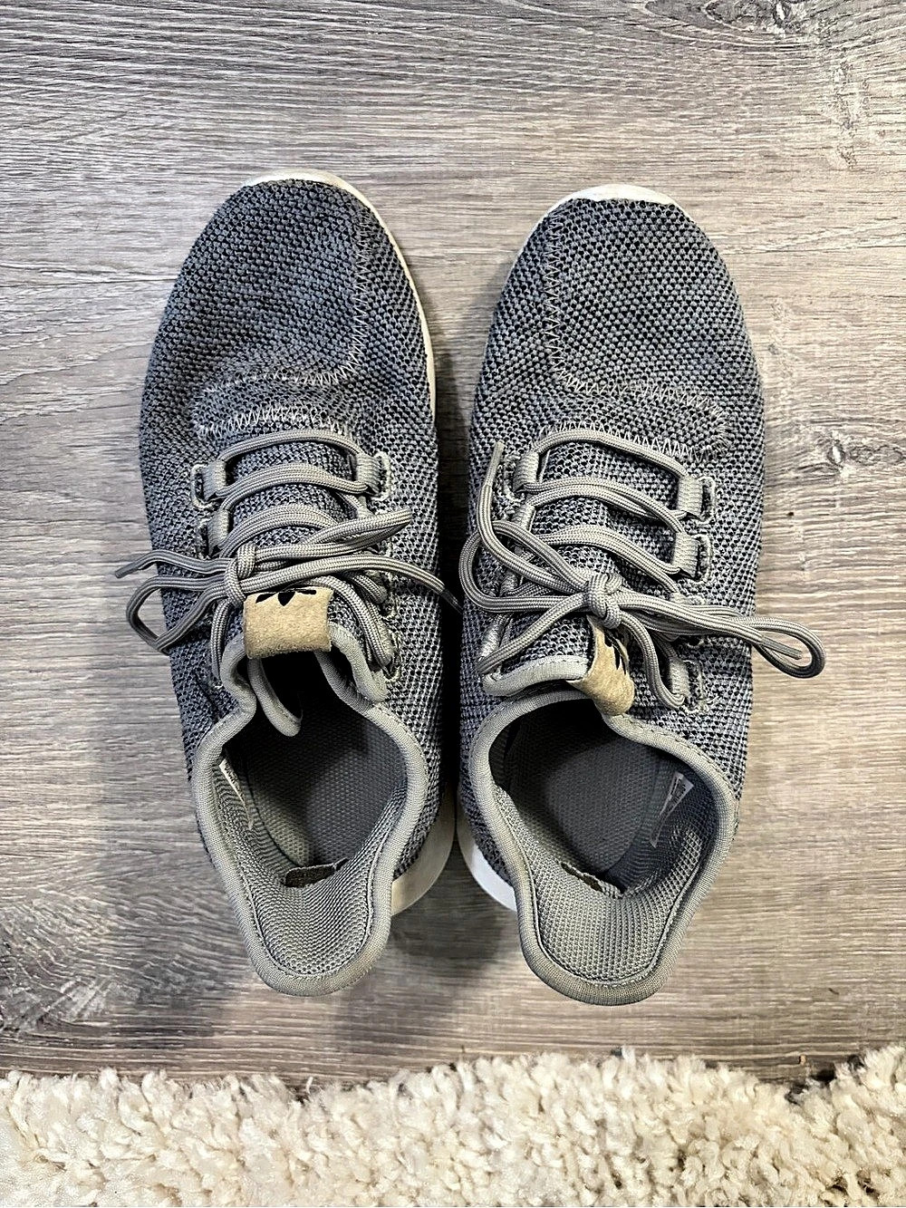adidas Tubular Knit Sneakers Gray & White US 6 men’s